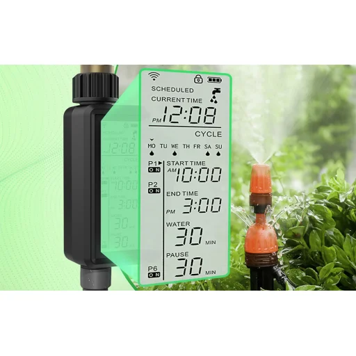 Avatto SWT60-EU intelligens Wi-Fi öntözésvezérlő LCD képernyővel - 9
