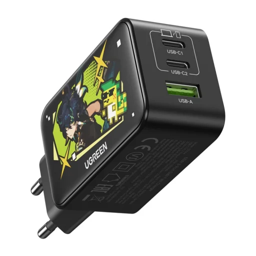 UGREEN Genshin 65W 3-Port GaN töltő USB 2x USB-C - 3