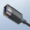 Yesido GS26 Hosszabbító Adapter - USB 2.0, 1.5m Kábel, Fonott, Nagysebességű Átvitel - Szürke thumbnail