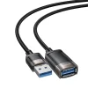 Yesido GS26 Hosszabbító Adapter - USB 2.0, 1.5m Kábel, Fonott, Nagysebességű Átvitel - Szürke