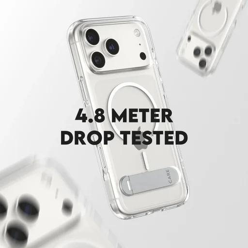  iPhone 17 Pro Max PanzerGlass® - CARE Feature Kickstand MagSafe - Átlátszó tok - 6