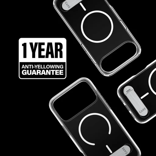  iPhone 17 Pro Max PanzerGlass® - CARE Feature Kickstand MagSafe - Átlátszó tok - 7