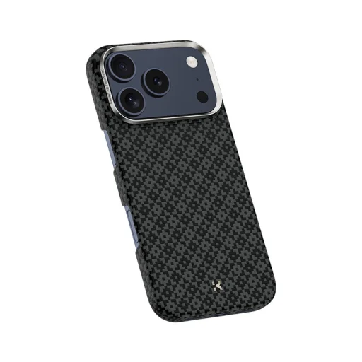 Benks Mágneses Armor Air Armor Rácsos Kevlar Tok Fém Kerettel 600D (B069) Iphone 17 Pro fekete tok - 2
