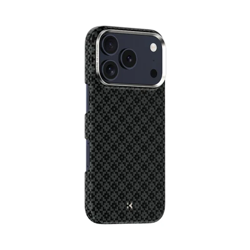 Benks Mágneses Armor Air Armor Rácsos Kevlar Tok Fém Kerettel 600D (B069) Iphone 17 Pro fekete tok - 3