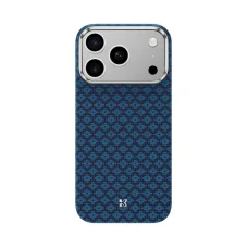 Benks Magnetic Armor Air Armor Grid Kevlar Tok Fémkeret 600D (0070) iPhone 17 Pro Max kék tok