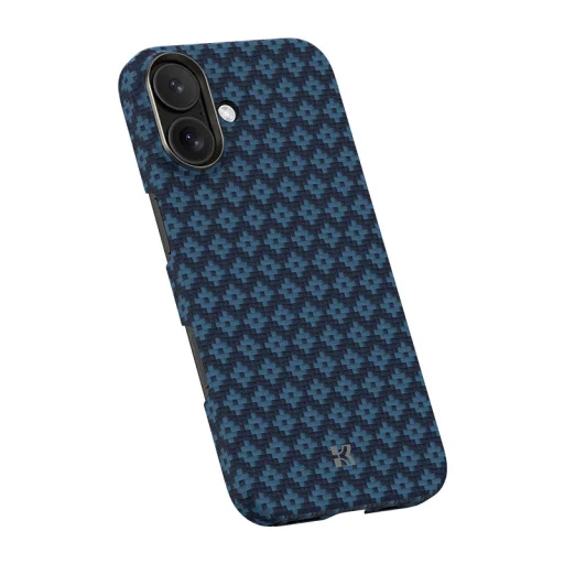 Benks Magnetic Armor Air Armor Grid Kevlar tok Fémkeret 600D (0067) iPhone 17-hez kék - 3