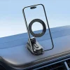 Mágneses autós tartó Mcdodo CM-6240 műszerfalra, 3M ragasztó, összecsukható kialakítás - Fekete thumbnail
