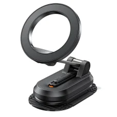 Mágneses autós tartó Mcdodo CM-6240 műszerfalra, 3M ragasztó, összecsukható kialakítás - Fekete