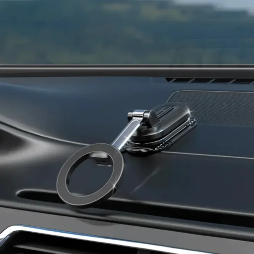 Mágneses autós tartó Mcdodo CM-6240 műszerfalra, 3M ragasztó, összecsukható kialakítás - Fekete - 2