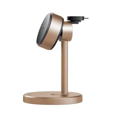 iPhone/iWatch/Earbuds Gold Mcdodo - Wireless Charging Station Black Swan Series (CH-2463) - Mágneses, 22.5W, Qi2