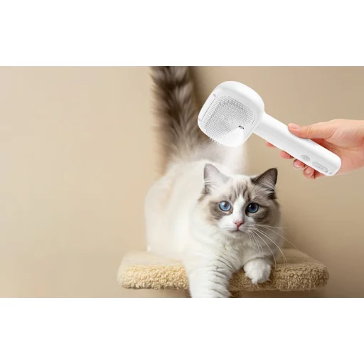 Rojeco szőrápoló kefe gőzfunkcióval (fehér) - 4