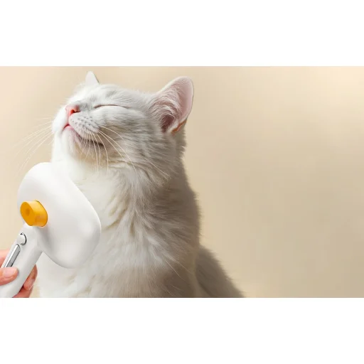 Rojeco szőrápoló kefe gőzfunkcióval (fehér) - 5