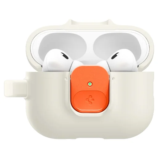 Apple AirPods Pro 3 Spigen Nano Pop Narancssárga Bézs tok - 2