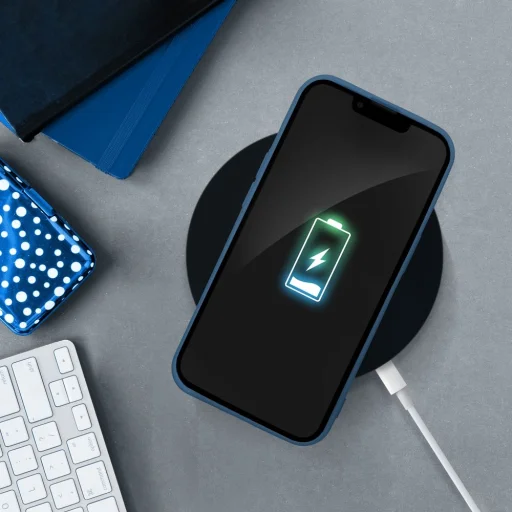 iPhone 17 Pro szilikon tok kék - 8