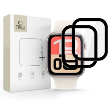 Apple Watch 4 / 5 / 6 / SE 40mm - Tech-protect Glass Flex+ 2-pack fekete üvegfólia