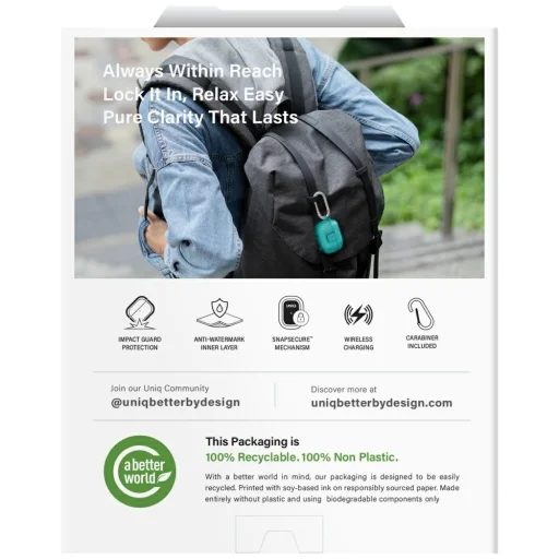 AirPods Pro 3 UNIQ Glase Pro Lock Case sárga tok - 7