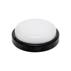 HOME RCC18LEDBK LED-es fali/mennyezeti lámpa, kör alakú, fekete, 18 W, 4000K, 1200 lumen, IP54, kül- és beltéri kivitel