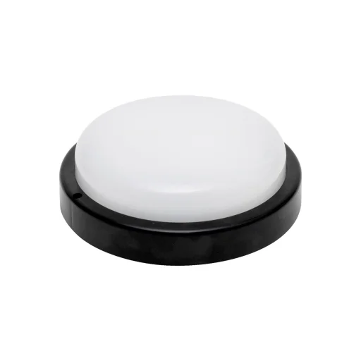 HOME RCC18LEDBK LED-es fali/mennyezeti lámpa, kör alakú, fekete, 18 W, 4000K, 1200 lumen, IP54, kül- és beltéri kivitel - 1