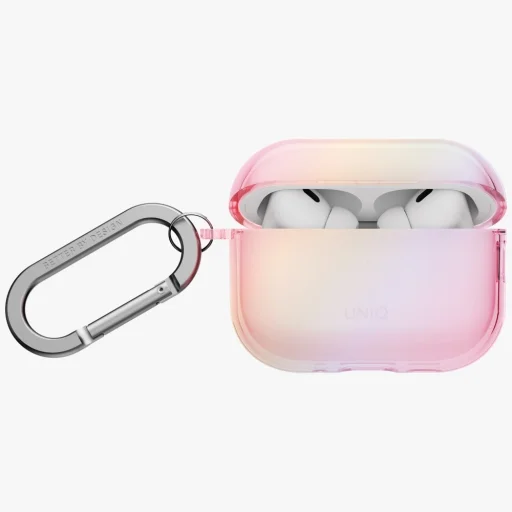 AirPods Pro 3 UNIQ Iridescia Hang Case rózsaszín prizma tok - 2
