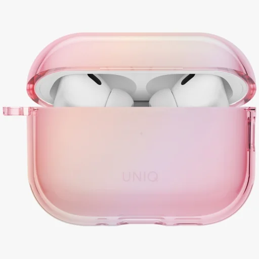 AirPods Pro 3 UNIQ Iridescia Hang Case rózsaszín prizma tok - 4