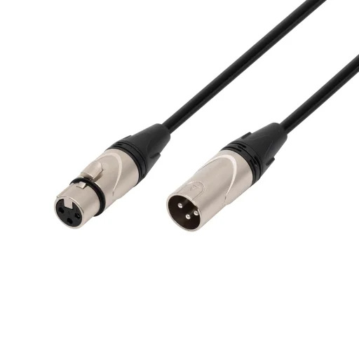 SAL XLR10 audio kábel, XLR dugó / XLR aljzat, 10 méter, 6mm, fém, réz vezeték - 1