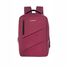 CANYON CNS-BPE5BD1 Urban USB hátizsák 15.6\, USB-A port, 22 liter, bordó"