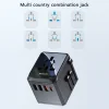 Yesido Travel Adapter (MC24) Type-C, USB3.0, 2x USB2.4, Multifunkcionális Gyors Töltő - Fekete thumbnail