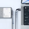 Mcdodo USB-C to USB-A 90 fokos kialakítás, 100W, LED kijelző, 1.2m adatkábel fekete (CA-3340) thumbnail
