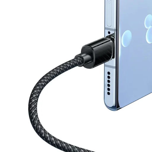 Mcdodo - Adatkábel (CA-3650) - USB-A - Type-C, Átlátszó kivitel, 100W, 1.2m - Fekete - 3