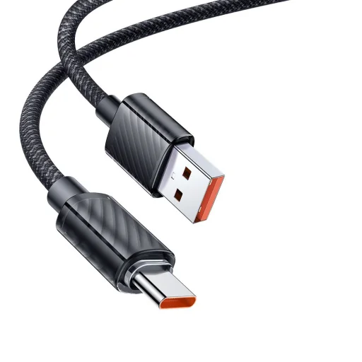 Mcdodo - Adatkábel (CA-3650) - USB-A - Type-C, Átlátszó kivitel, 100W, 1.2m - Fekete - 1