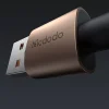 Mcdodo CA-6891 Adatkábel töltőfénnyel, USB-C - USB-A, Átlátszó kábel, 6A, 1.2m - Sivatagi arany thumbnail