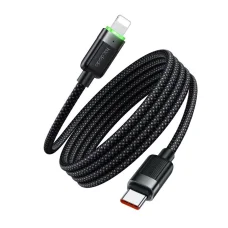 USB-C to Lightning 36W 1.2m Fekete Mcdodo Data Cable Self-Winding Series (CA-2010)