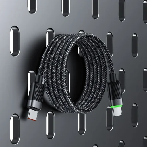 USB-C to USB-C 60W Gyors töltés 1,2m Fekete Mcdodo Data Cable Self-Winding Series (CA-2000) - 5