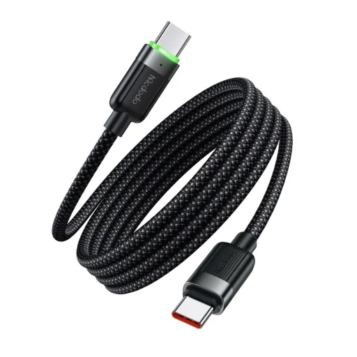 USB-C to USB-C 60W Gyors töltés 1,2m Fekete Mcdodo Data Cable Self-Winding Series (CA-2000) - 1