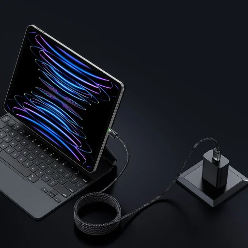 Mcdodo USB-A - Lightning 3A 1.2m Fekete Data Cable Self-Winding Series (CA-6000) - 11