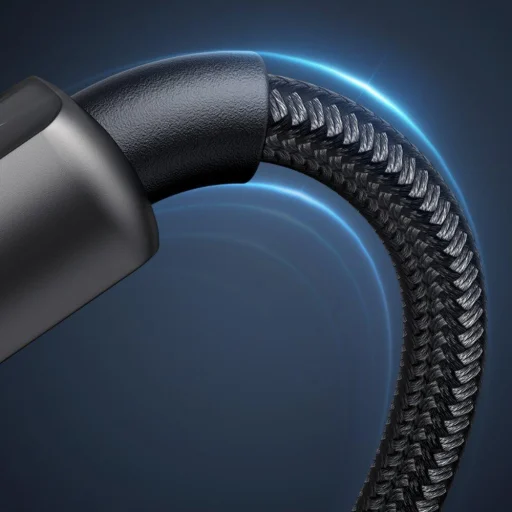 Mcdodo - Adatkábel (CA-3620) - USB-A-ról Lightning-re, 3A, Digitális kijelző, Automatikus kikapcsolás, Átlátszó kivitel, 1.2m - Fekete - 5