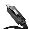 Mcdodo - Data Cable Rythm Series (CA-4970) - USB-A - Lightning, 3A, LED kijelző, 1.2m - Fekete thumbnail