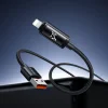 Mcdodo - Adatkábelt USB-A - Lightning, Kettős LED Kijelző, 3A, 1.2m - Fekete thumbnail