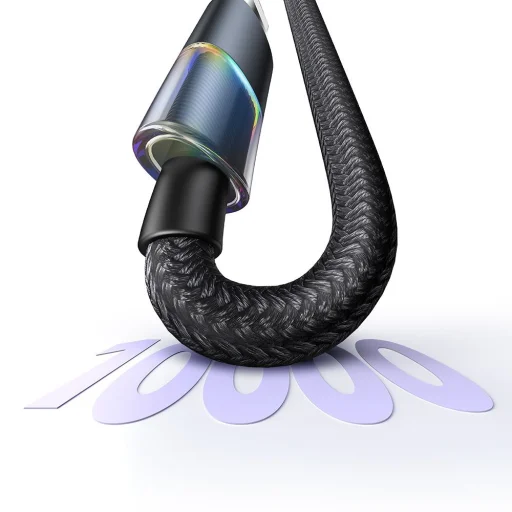 USB-C to Lightning Mcdodo - Data Cable (CA-8190) - hét színes LED világítással, 36W, 3A, 1.2m - Fekete - 3