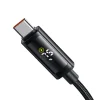 USB-C - USB-C Fekete Mcdodo Data Cable (CA-8000), Dupla LED Kijelzővel, 100W, Gyors Töltés, 1.2m thumbnail