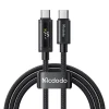 USB-C - USB-C Fekete Mcdodo Data Cable (CA-8000), Dupla LED Kijelzővel, 100W, Gyors Töltés, 1.2m thumbnail