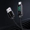 Data Cable Mcdodo (CA-8690), USB-A - USB-C, 6A, Digitális Kijelző, 1.2m - Fekete thumbnail