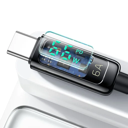 Data Cable Mcdodo (CA-8690), USB-A - USB-C, 6A, Digitális Kijelző, 1.2m - Fekete - 4