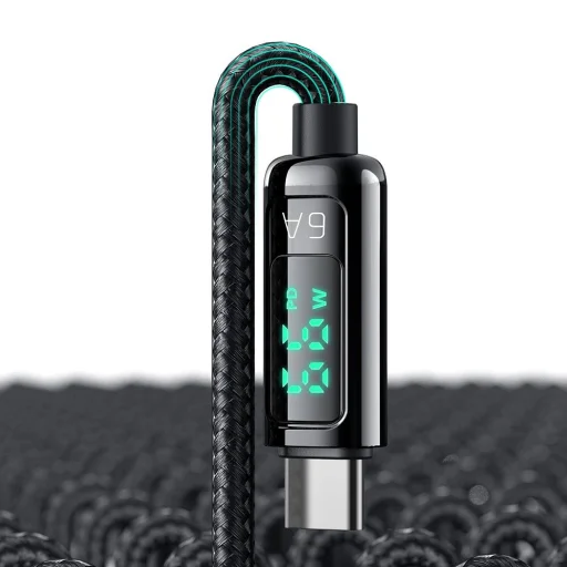 Data Cable Mcdodo (CA-8690), USB-A - USB-C, 6A, Digitális Kijelző, 1.2m - Fekete - 5