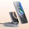 Mcdodo Wireless Charging Station (CH-5192) - Fali Töltő + Type-C Kábel, Qi2, 22.5W, MagQ - Fekete thumbnail