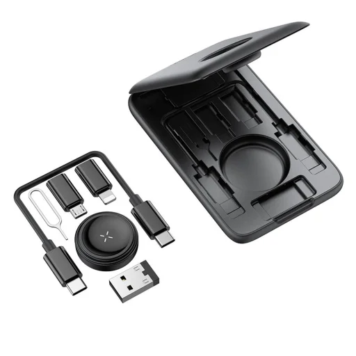 Mcdodo - 8in1 Kiegészítő Rendező (CH-2440) - Beépített Apple Watch Töltővel, Gyors Töltés, Hordozható Kialakítás - Fekete - 1