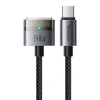 USB-C to MagSafe 3 Mcdodo Magnetic Cable (CA-2071), 140W, LED kijelző, 2m - Fekete thumbnail