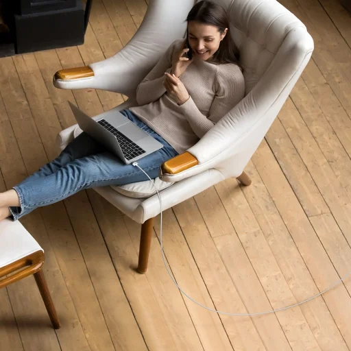 Mcdodo Mágneses kábel (CA-2071) - USB-C és MagSafe 3 között, 140W, LED jelző, 2m - Fehér - 4