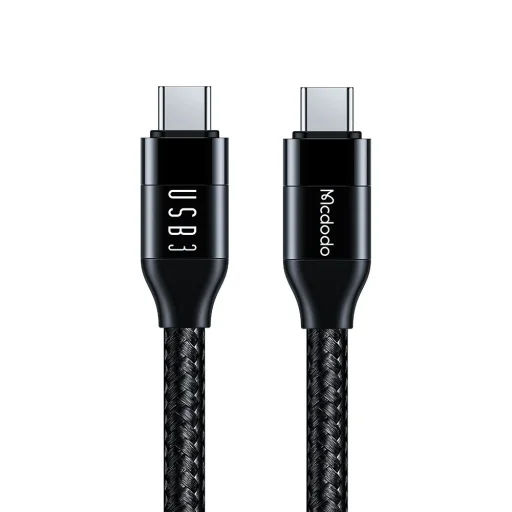USB-C - USB-C adatkábel Mcdodo CA-7132, 100W, 10Gb/s, 4K@60Hz, 5A, 1.2m, fekete - 1