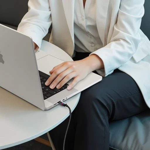 Mcdodo - Adatkábel (CA-8200) - 7 színes LED fénnyel, USB-C - USB-C, 100W, 5A, 1.2m - Fekete - 4